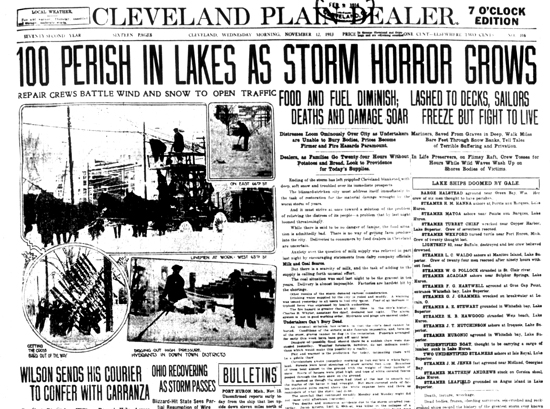  ... 12th CLEVELAND PLAIN DEALER, before the full loss of life was known
